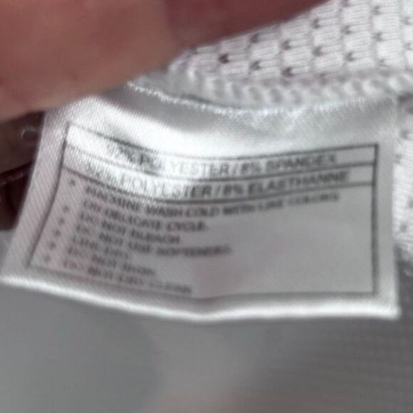 Ariat White Mesh Short Sleeve Athletic Active Top Tee Basic Neutral Size Large - Picture 9 of 11